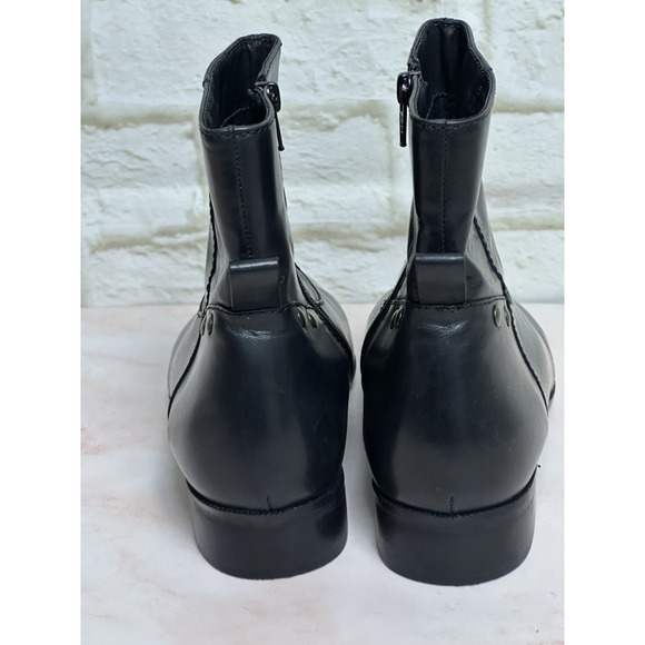 Talbots Women's Ankle Short Black Boots Size 6 1/2 Leather Uppers - Picture 7 of 16
